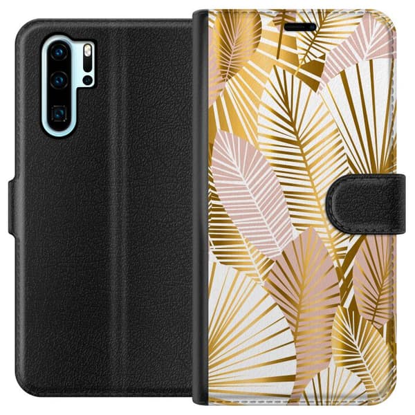Kompatibel Tegnebogsetui til Huawei P30 Pro Guld