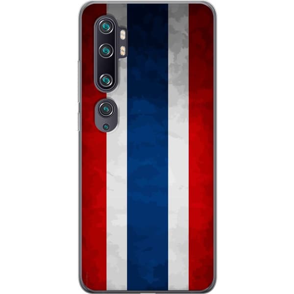 Kompatibelt Mobildeksel til Xiaomi Mi Note 10 Thai flagg i stilren retrodesign