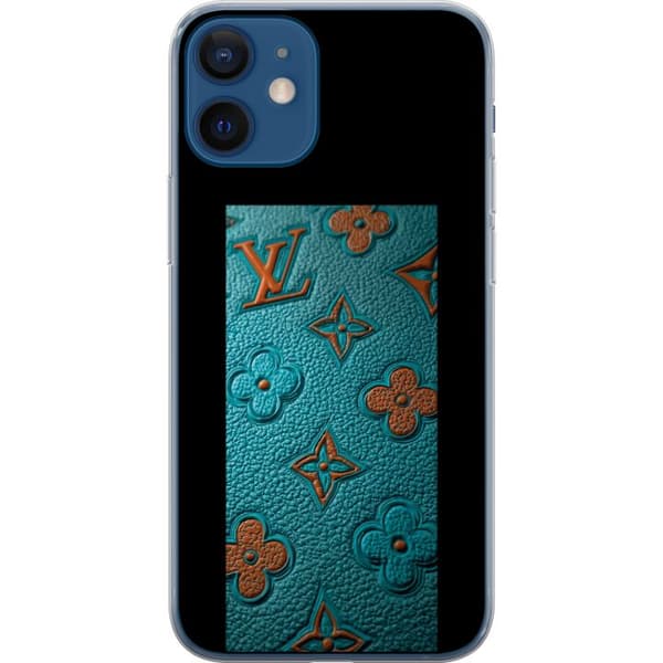 Kompatibelt Mobildeksel til Apple iPhone 12 Elegant monogramdesign med preg av lærfølelse