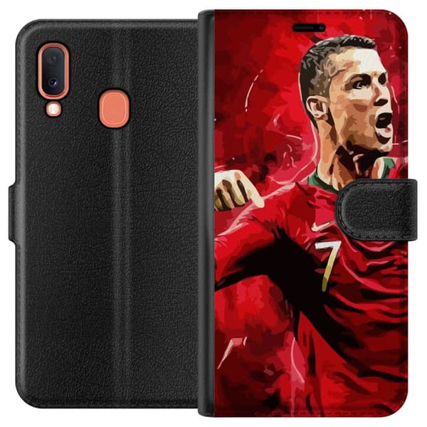 Kompatibelt Lommeboketui til Samsung Galaxy A20e Ronaldo