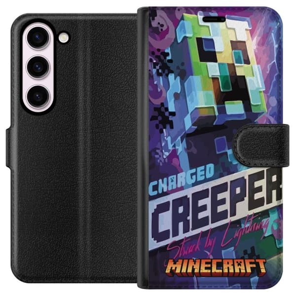 Kompatibel Tegnebogsetui til Samsung Galaxy S23 Minecraft