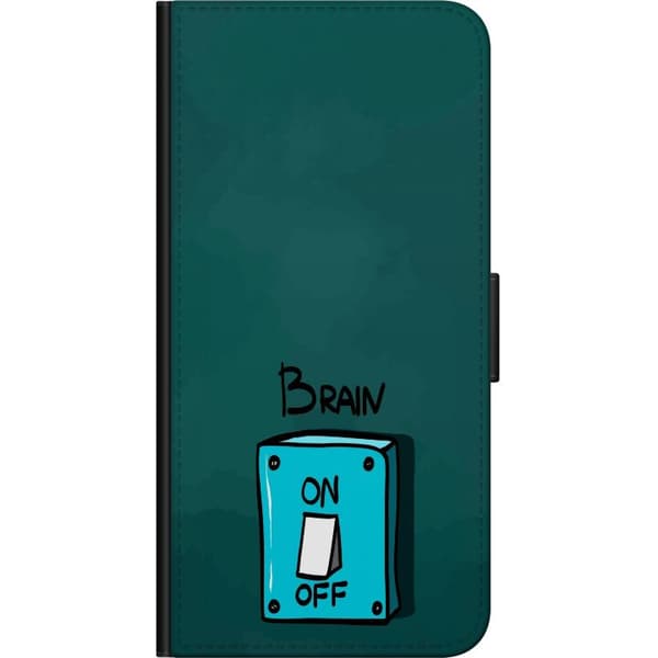 Kompatibelt Lommeboketui til Xiaomi Redmi Note 9S Brain On Off