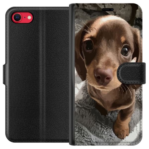 Kompatibelt Lommeboketui til Apple iPhone SE (2022) Søt Hund