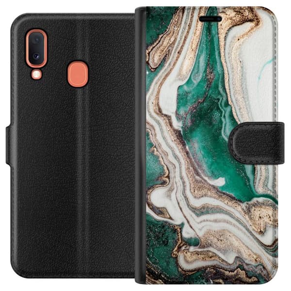 Kompatibelt Lommeboketui til Samsung Galaxy A20e Mønster