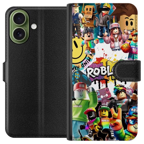 Kompatibel Tegnebogsetui til Apple iPhone 18 Roblox