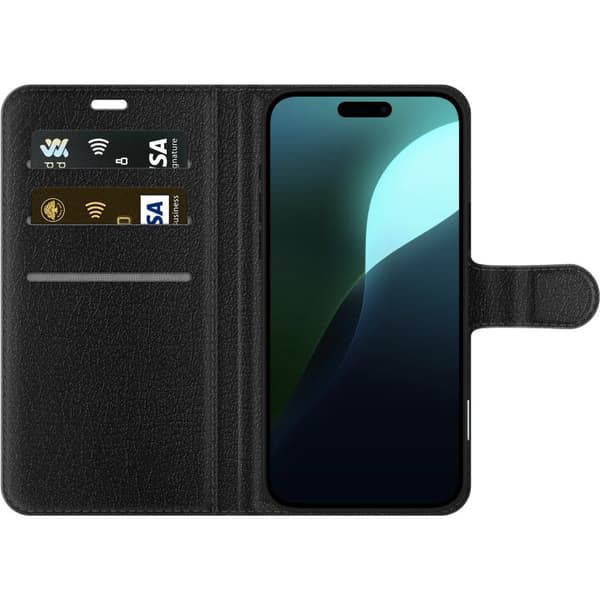 Kompatibel Tegnebogsetui til Apple iPhone 16 Plus Hjerte Grøn