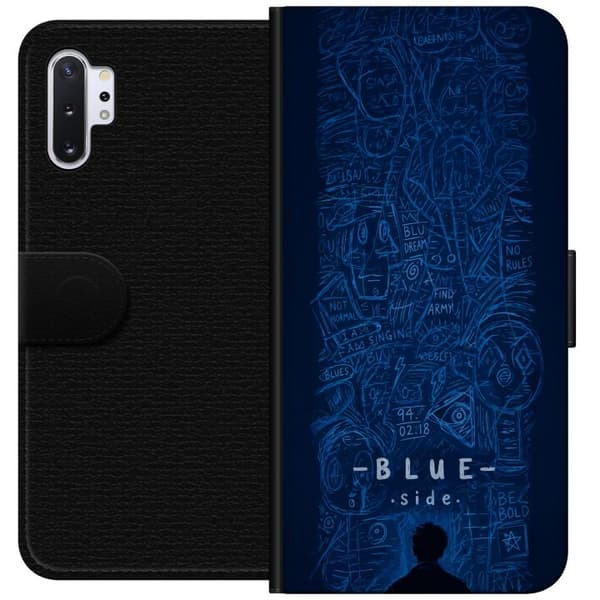 Yhteensopiva Lompakkokotelo Samsung Galaxy Note10+ Blue Side illustration