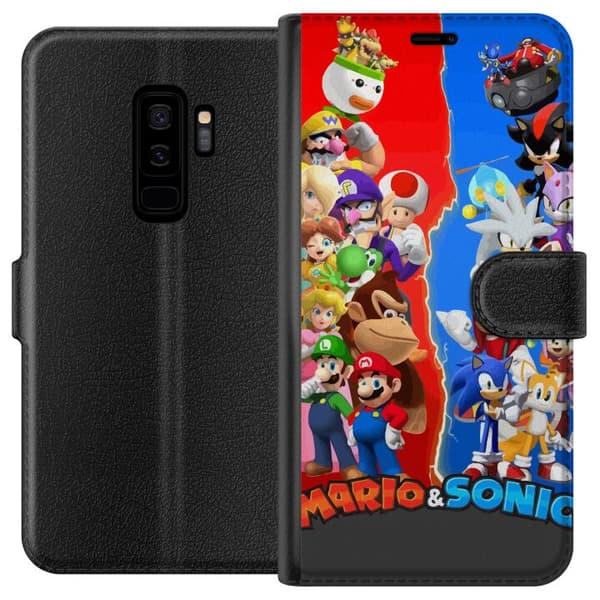 Kompatibel Tegnebogsetui til Samsung Galaxy S9+ Super Mario