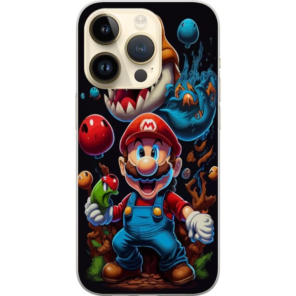 Kompatibelt Mobilskal till Apple iPhone 14 Pro Mario och vänner