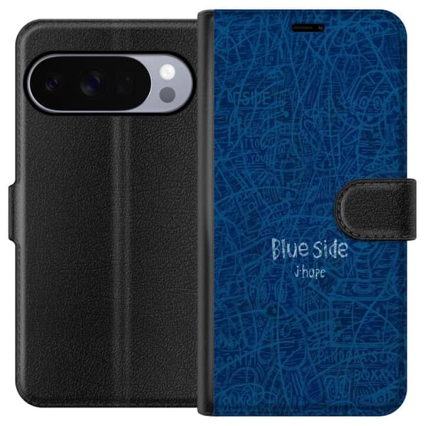 Kompatibelt Plånboksfodral till Google Pixel 11 Pro XL Blue Side klotter