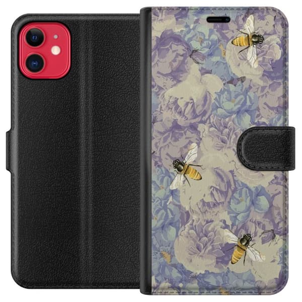 Kompatibelt Plånboksfodral till Apple iPhone 11 Bin Blommor