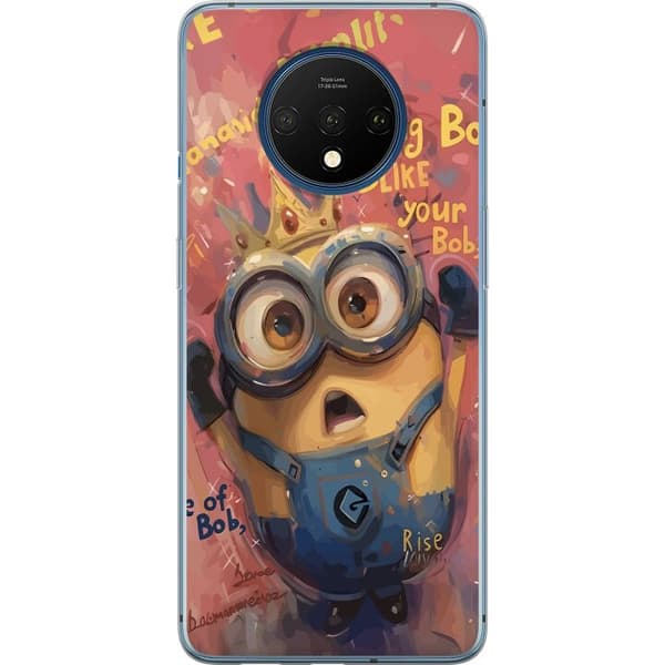 Kompatibelt Mobildeksel til OnePlus 7T Minion Med Krona