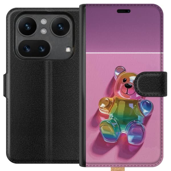 Kompatibelt Plånboksfodral till Nothing Phone 4a Pro Gullig nalledesign med regnbågstema