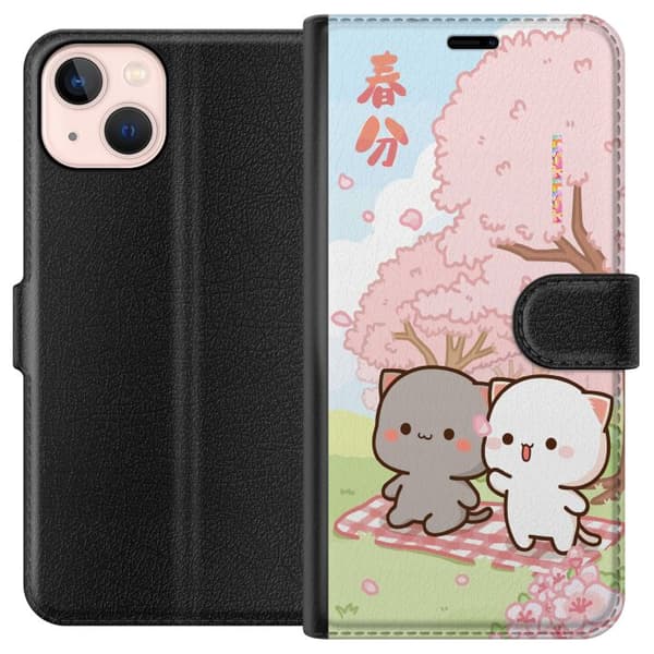 Kompatibelt Lommeboketui til Apple iPhone 13 mini Kawaii Sommer