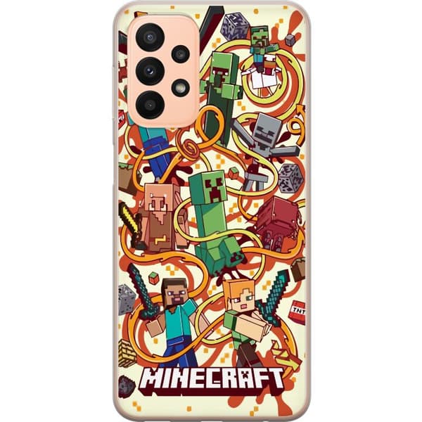 Kompatibelt Mobilskal till Samsung Galaxy A23 Minecraft