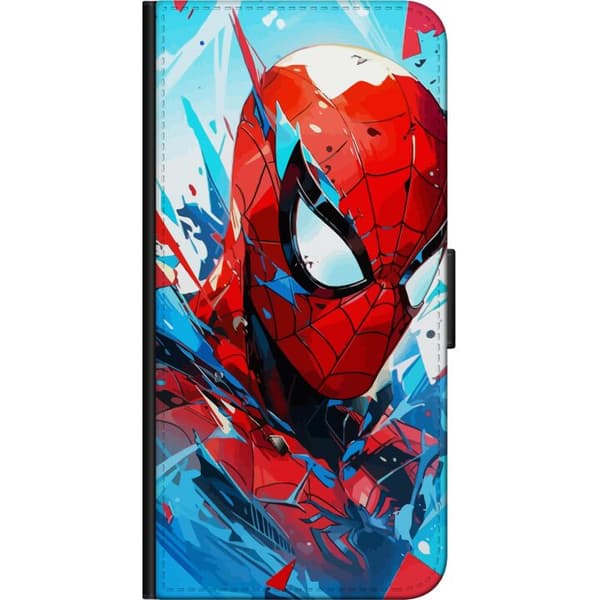 Kompatibel Tegnebogsetui til Motorola Moto G9 Play Spiderman