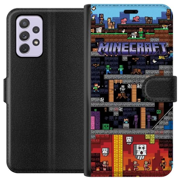 Kompatibelt Lommeboketui til Samsung Galaxy A52s 5G Minecraft