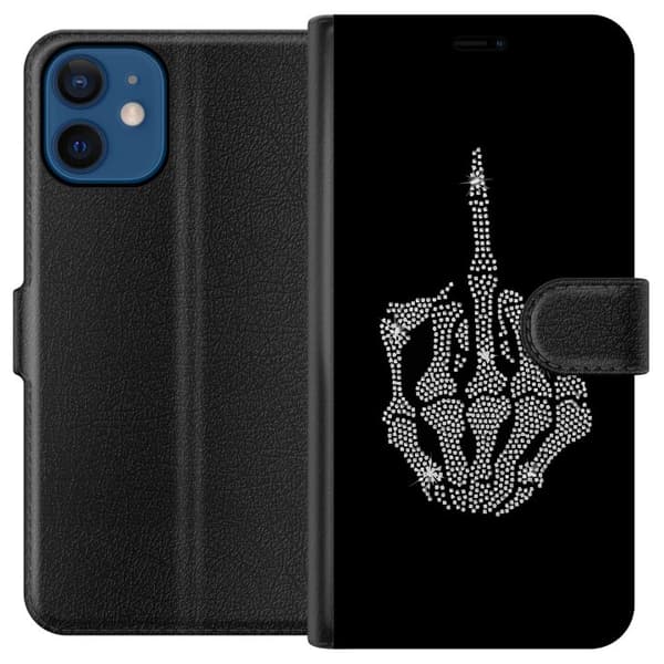 Kompatibel Tegnebogsetui til Apple iPhone 12 Fuck dig Bling