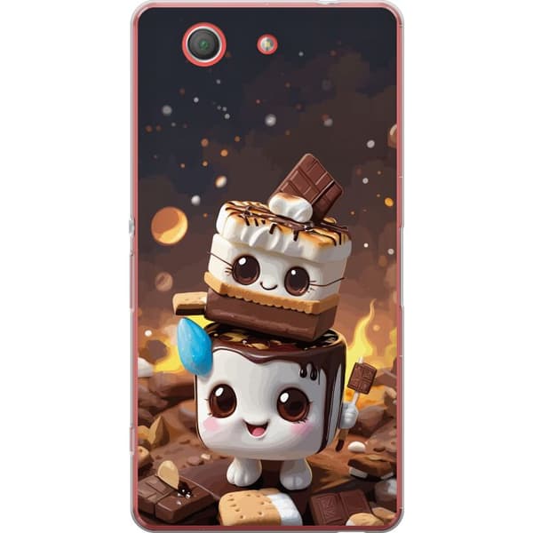 Kompatibelt Mobildeksel til Sony Xperia Z3 Compact Søt dessertdesign med marshmallow