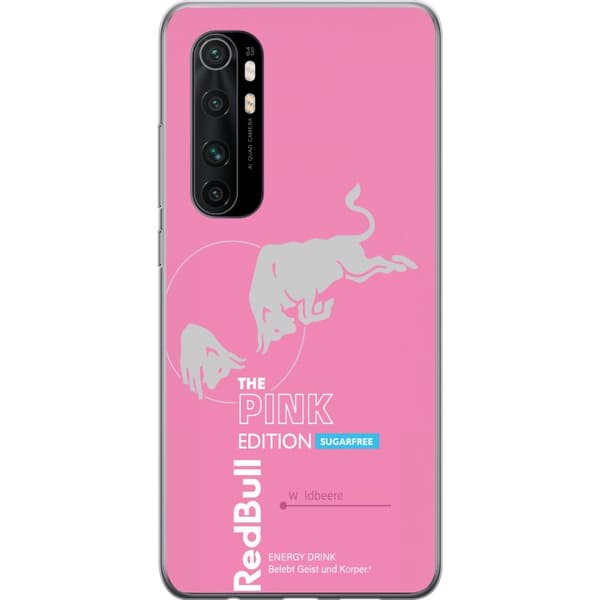 Kompatibelt Mobildeksel til Xiaomi Mi Note 10 Lite Moderne rosa energidrikksdesign
