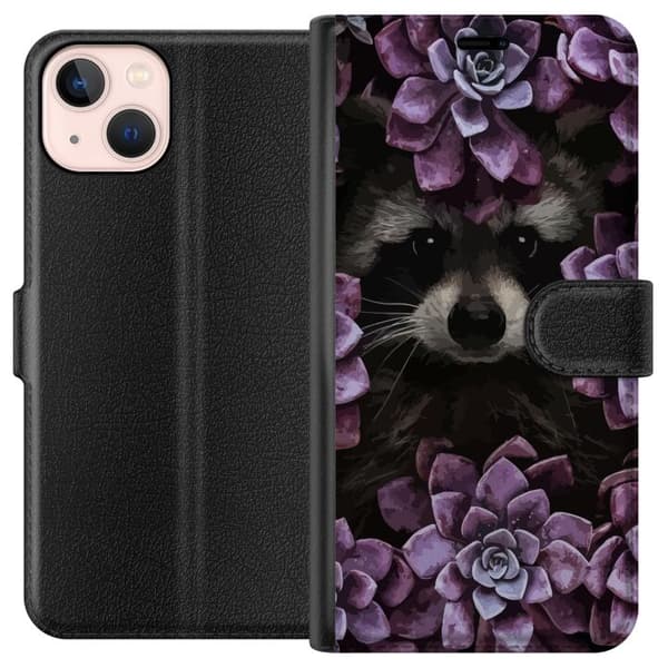 Kompatibelt Plånboksfodral till Apple iPhone 13 mini Tvättbjörn