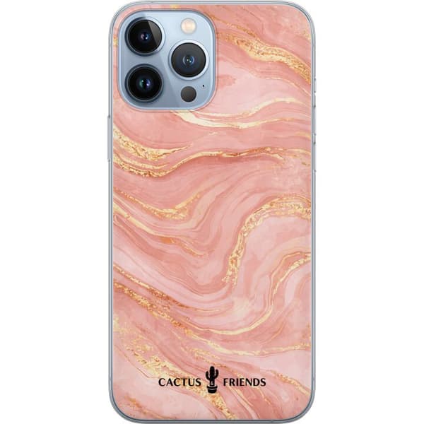 Kompatibelt Mobildeksel til Apple iPhone 13 Pro Max Kaktus og venner – RoseGoldFlow