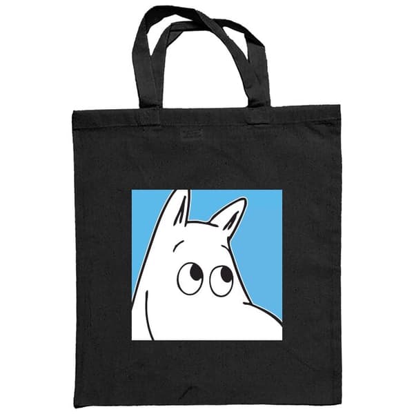 Ostoskassi Kangasta | Kätevä Kangaskassi Musta One-size Mumin Närbild Mumin Närbild Musta One-size