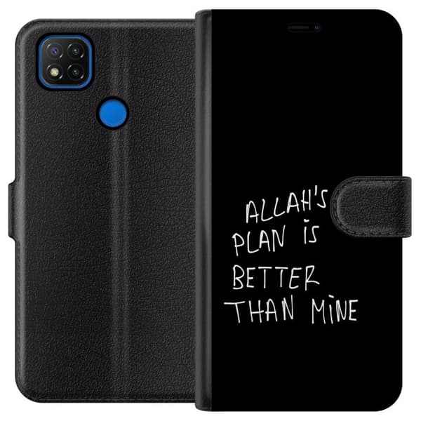 Kompatibelt Plånboksfodral till Xiaomi Redmi 9C Allahs plan är bättre än min