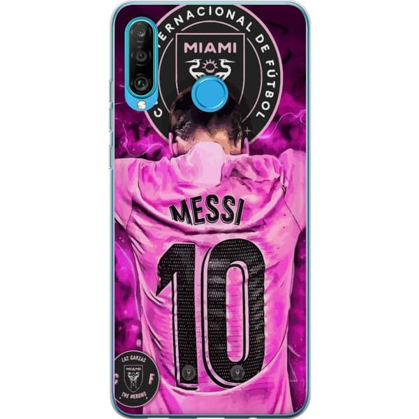 Kompatibelt Mobilskal till Huawei P30 lite Lionel Messi (Inter Miami CF)
