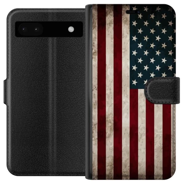Kompatibelt Plånboksfodral till Google Pixel 6a USA Flagga