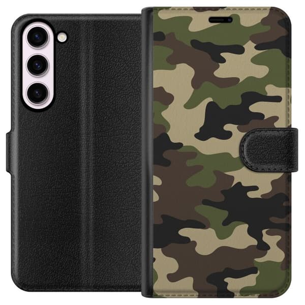 Kompatibelt Plånboksfodral till Samsung Galaxy S23+ Militär