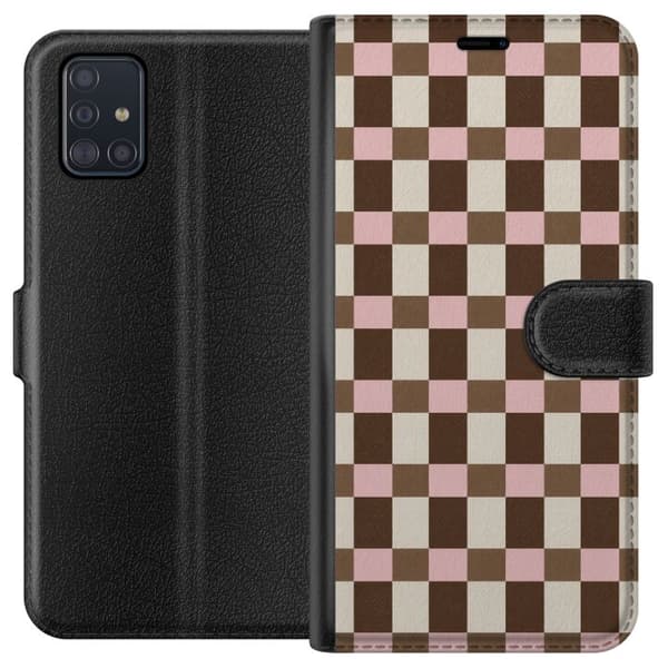 Kompatibelt Plånboksfodral till Samsung Galaxy A51 Strawberry Mocha