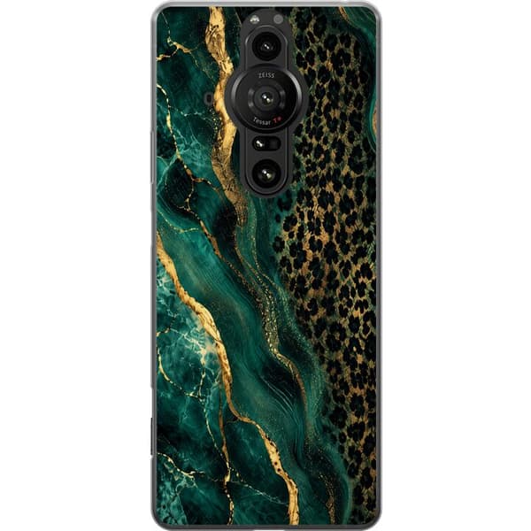 Kompatibelt Mobildeksel til Sony Xperia Pro-I Smaragdleopard