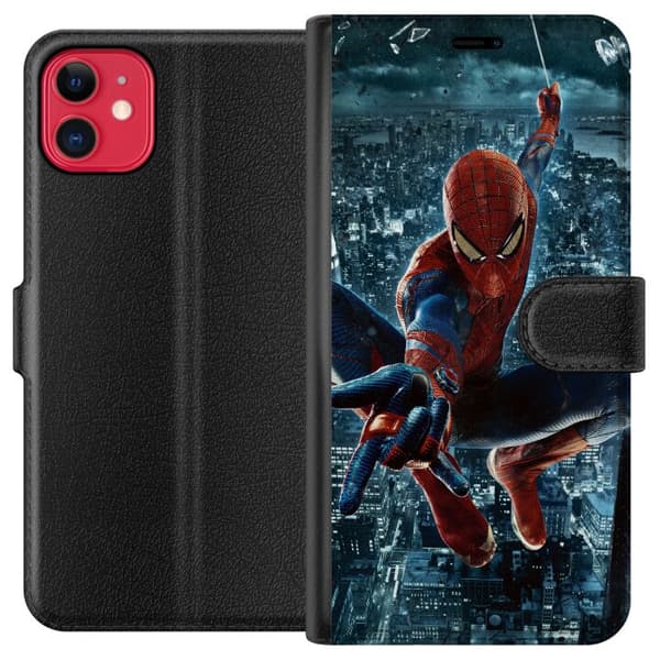 Kompatibel Tegnebogsetui til Apple iPhone 11 Spiderman