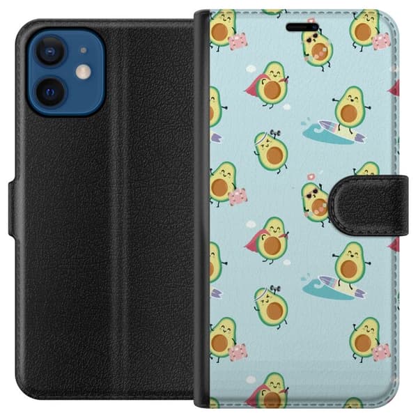 Yhteensopiva Lompakkokotelo Apple iPhone 12 mini Avokado