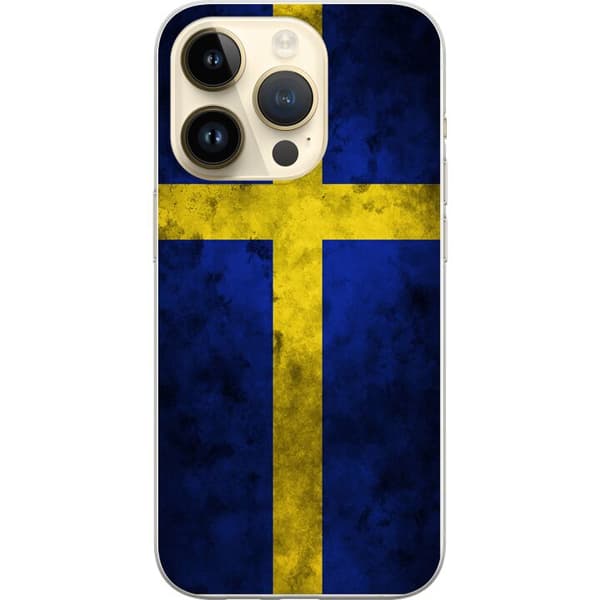 Kompatibelt Mobilskal till Apple iPhone 14 Pro Sverige Flagga