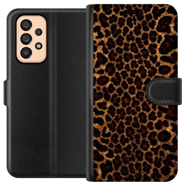 Kompatibelt Plånboksfodral till Samsung Galaxy A53 5G Leopard Icon