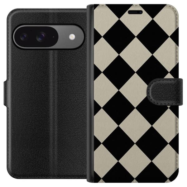 Kompatibel Tegnebogsetui til Google Pixel 9 Pro Mono-diamant