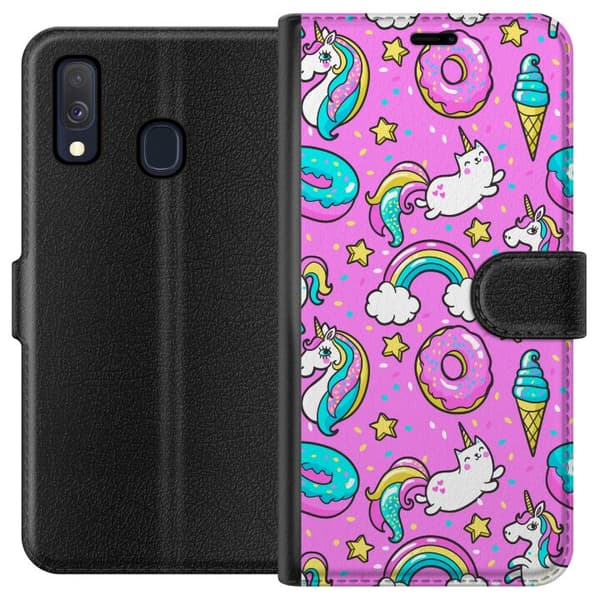 Kompatibelt Plånboksfodral till Samsung Galaxy A40 Unicorn