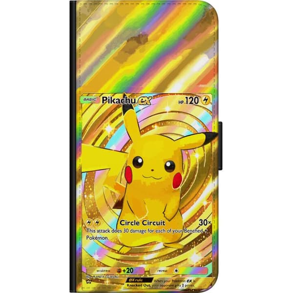 Kompatibelt Lommeboketui til OnePlus 9 Pro Blank Pikachu EX-design med samlebåndsfølelse