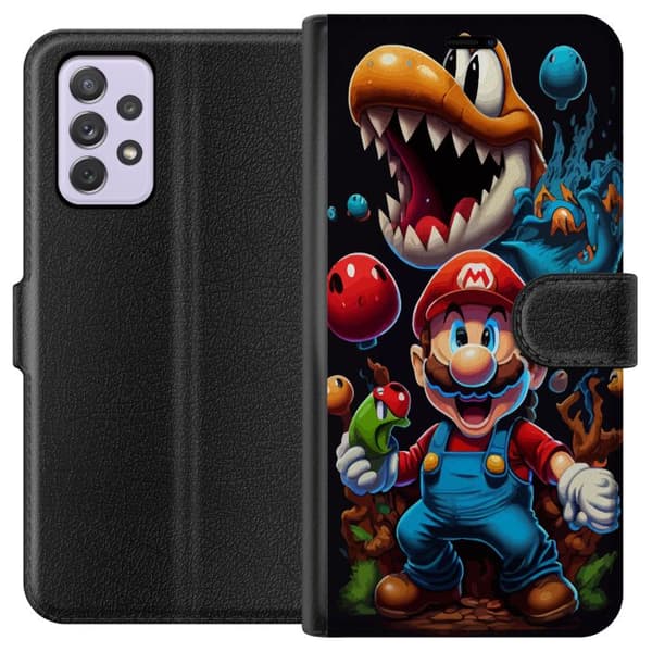 Kompatibelt Plånboksfodral till Samsung Galaxy A52s 5G Mario och vänner