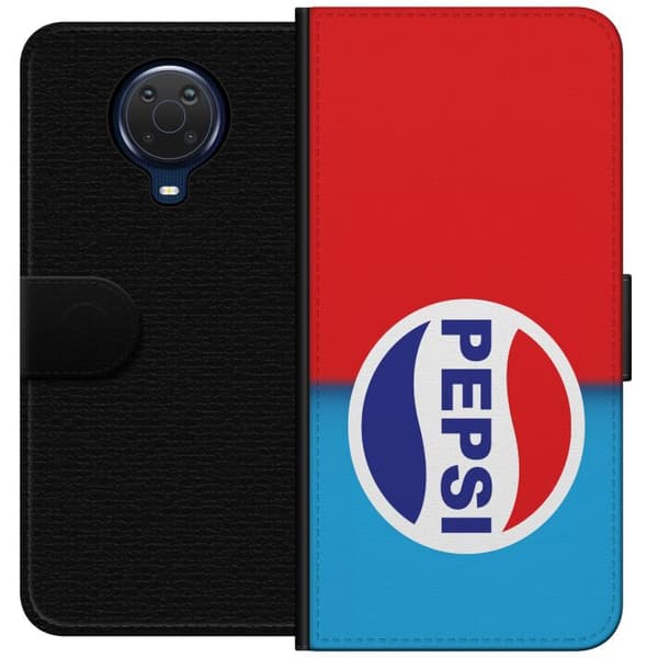 Kompatibel Tegnebogsetui til Nokia G20 Ikonisk Pepsi-design