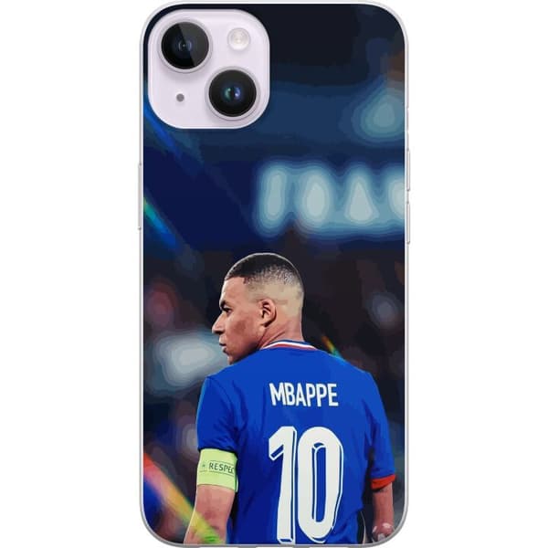 Kompatibelt Mobildeksel til Apple iPhone 15 Kylian Mbappé Frankrike
