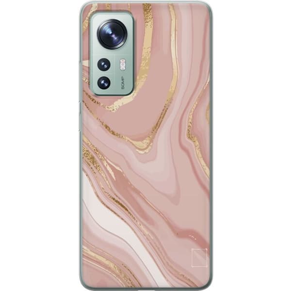 Kompatibel Mobilcover til Xiaomi 12 Marmor Guld