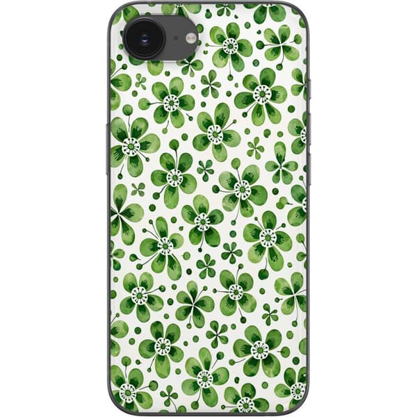 Kompatibel Mobilcover til Apple iPhone 16e Azurblå flora