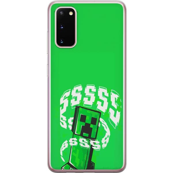 Kompatibelt Mobildeksel til Samsung Galaxy S20 Grön pixelfigur