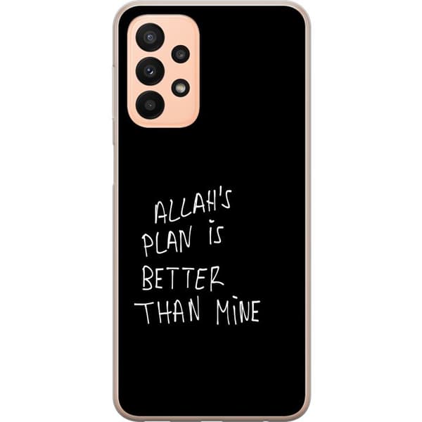 Kompatibelt Mobilskal till Samsung Galaxy A23 Allahs plan är bättre än min