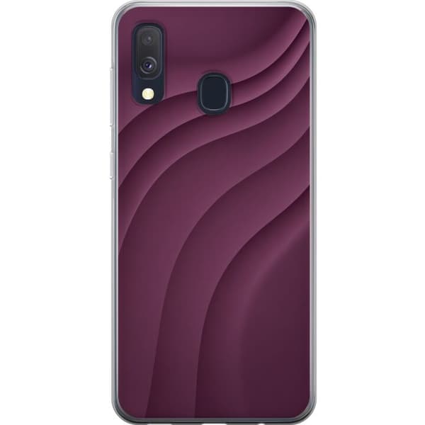 Kompatibelt Mobildeksel til Samsung Galaxy A40 Plommebevegelse