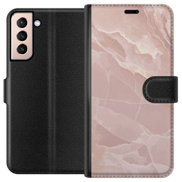 Kompatibelt Lommeboketui til Samsung Galaxy S21 Marmor