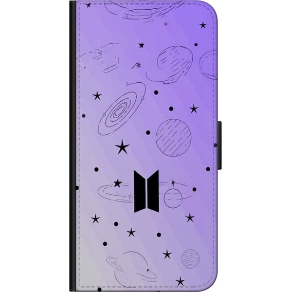 Kompatibel Tegnebogsetui til Samsung Galaxy Note10+ Minimalistisk K-pop og rumtema